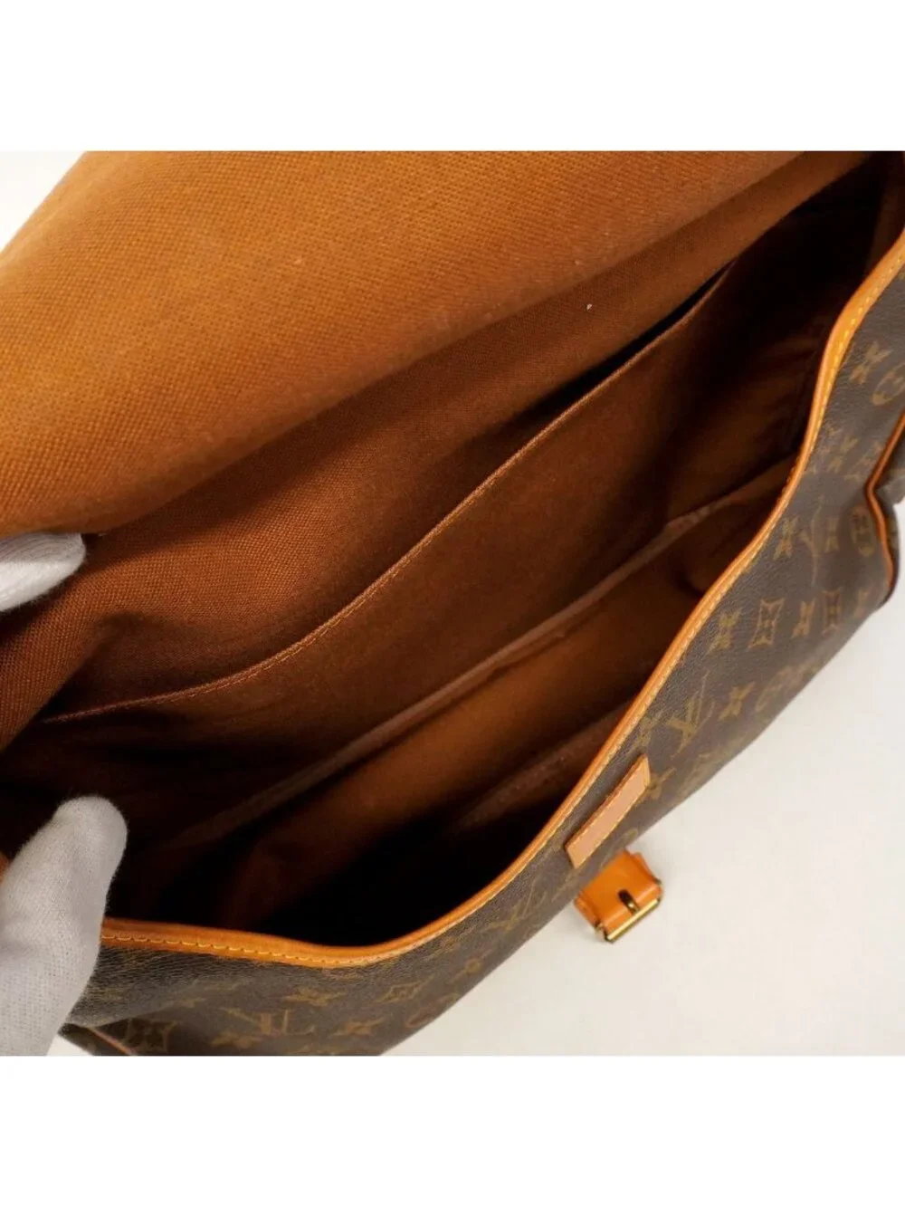 Louis Vuitton Shoulder Bag Monogram Saumur 35 Brown